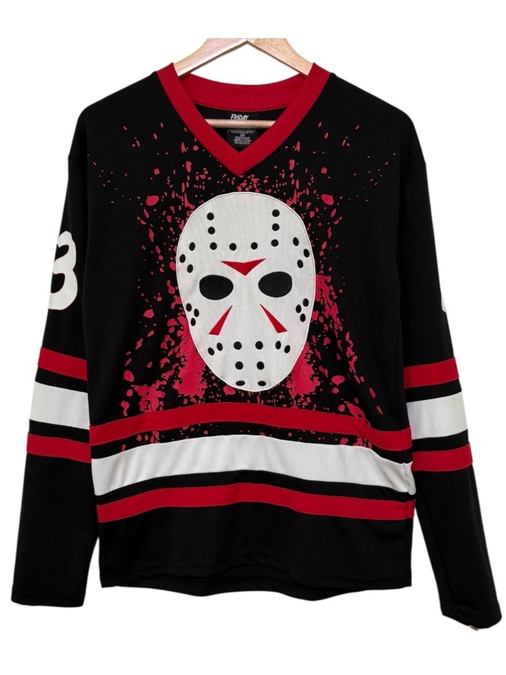 Friday the 13th Jason Voorhees 13 Hockey Jersey Halloween Costume Adult Small